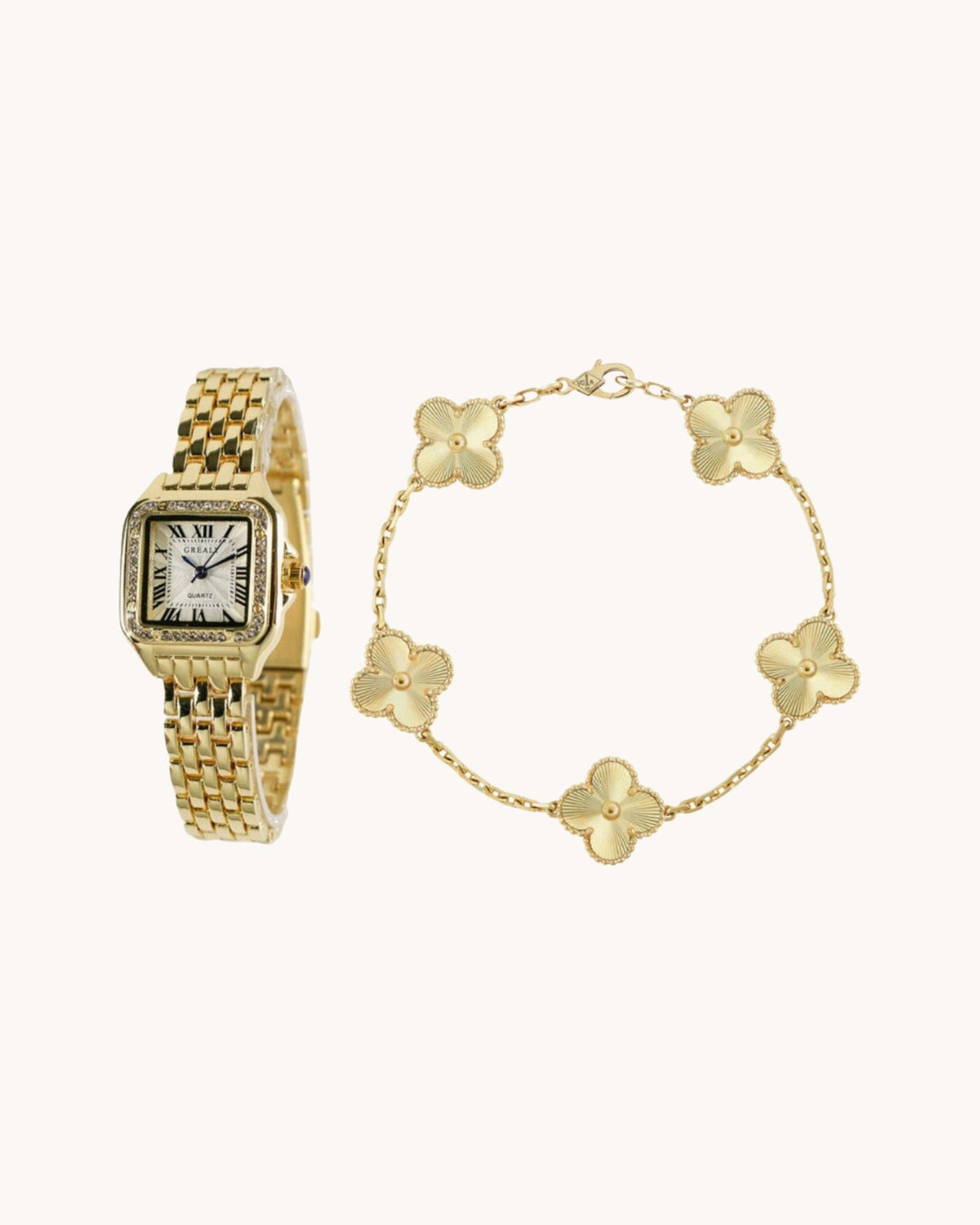2-Piece Watch Bracelet Set "Sofia"