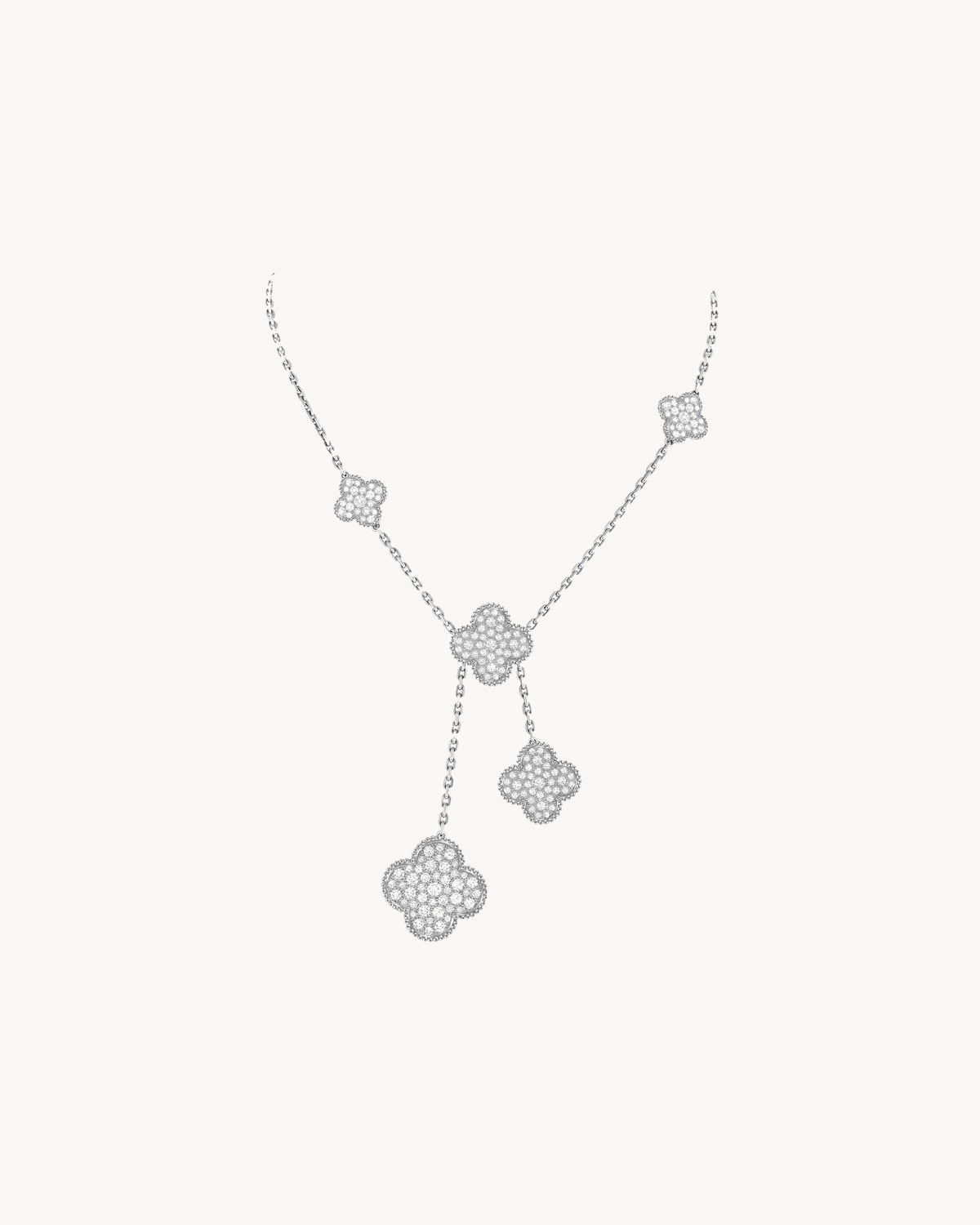 Mayceline Magic Pendant Necklace, 6 Motifs — Diamond 18K White Gold — image 1