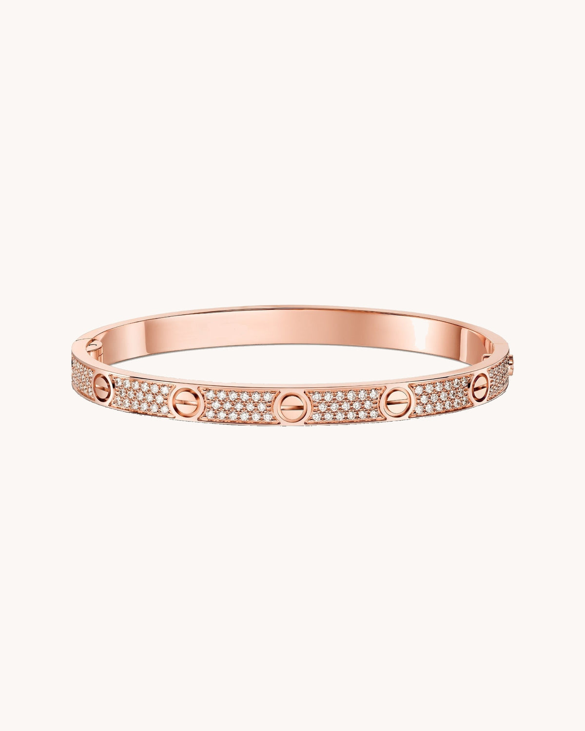 Mayceline Amour Bracelet - Medium Pavé Model — Rose Gold — image 1