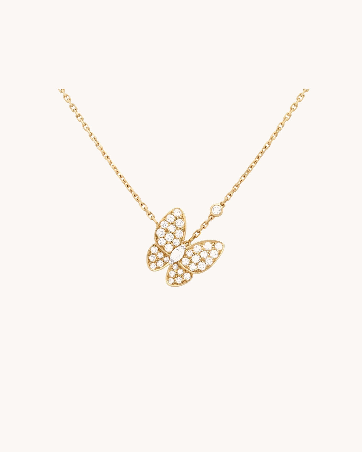 Mayceline Butterfly Duo Pendant — Diamond 18K Yellow Gold — image 1