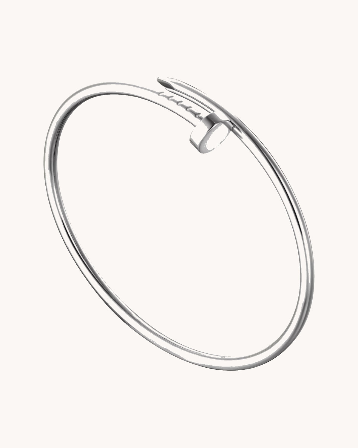 Mayceline Linéa Clou Bracelet, Small Model — 18K White Gold — image 1