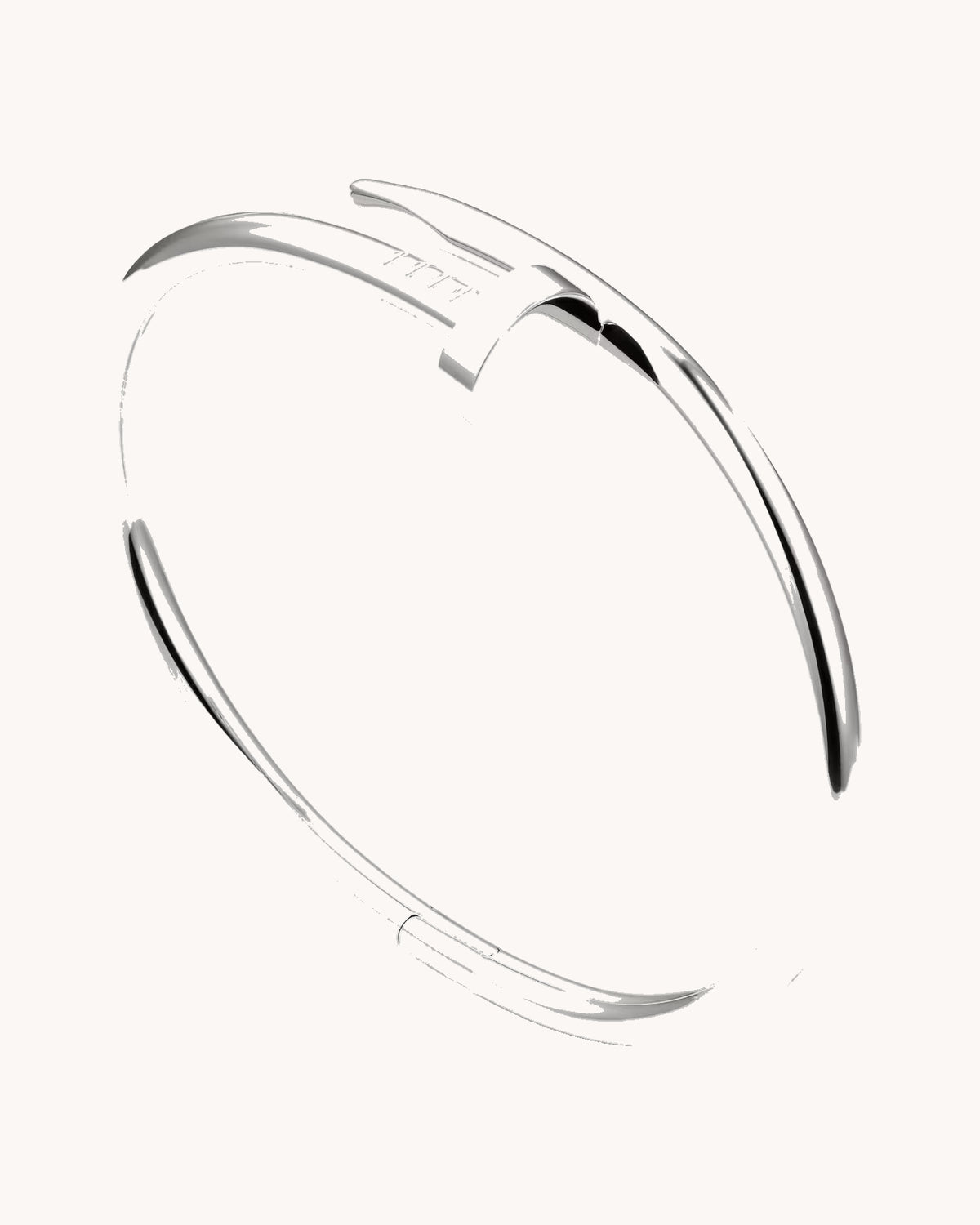 Mayceline Linéa Clou Bracelet, Classic Model — 18K White Gold — image 1