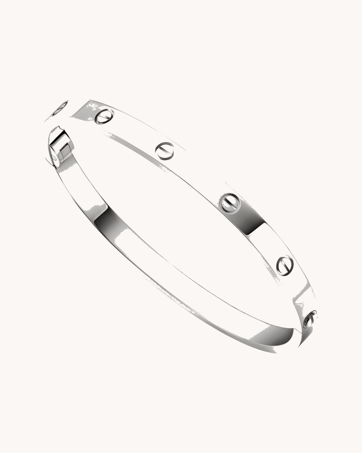 Mayceline Amour Bracelet, Medium Model — 18K White Gold — image 1