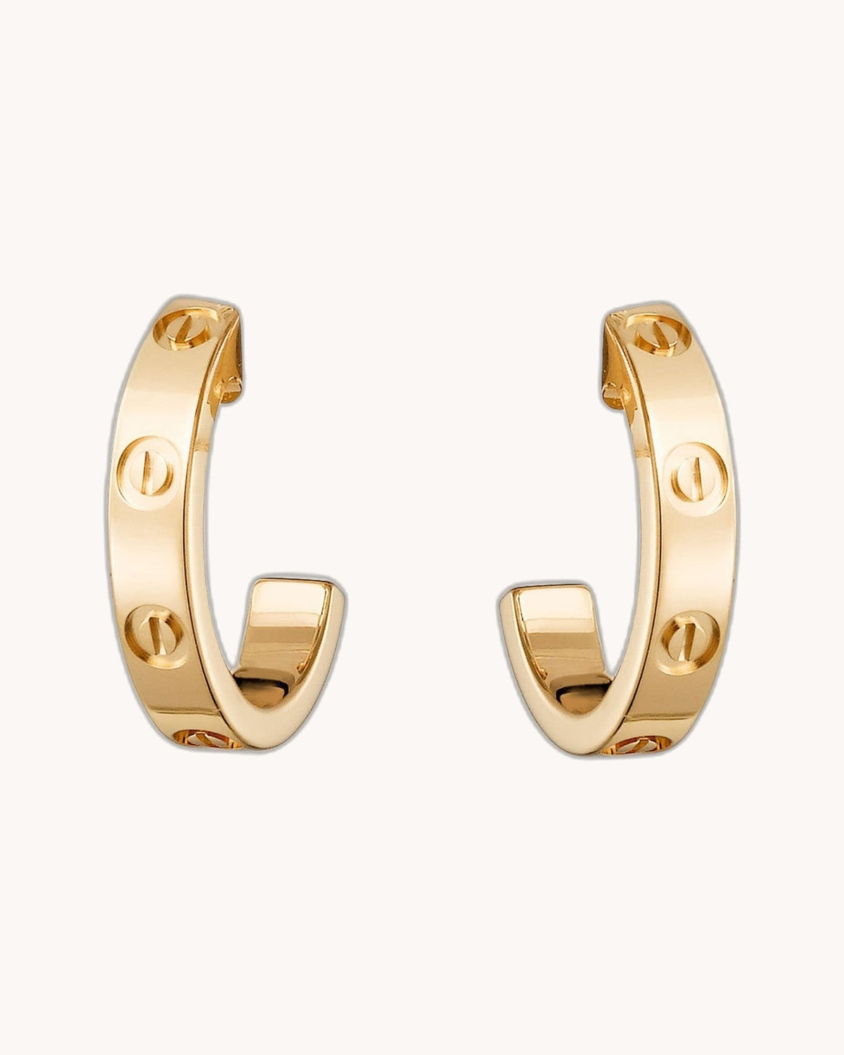 Mayceline Hoop Earrings – Small Model (Yellow Gold)