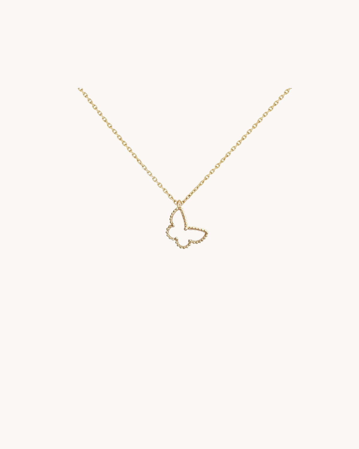 Mayceline Butterfly Bloom Necklace — 18K Yellow Gold, Mother of Pearl — image 1