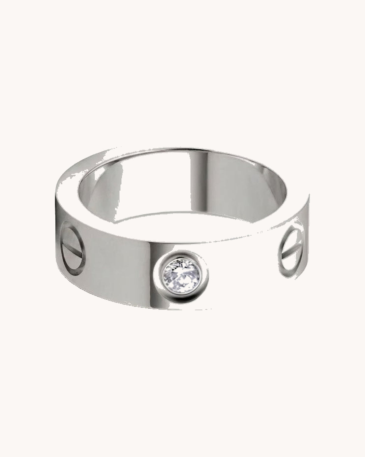 Mayceline 3 Diamonds Ring — White Gold
