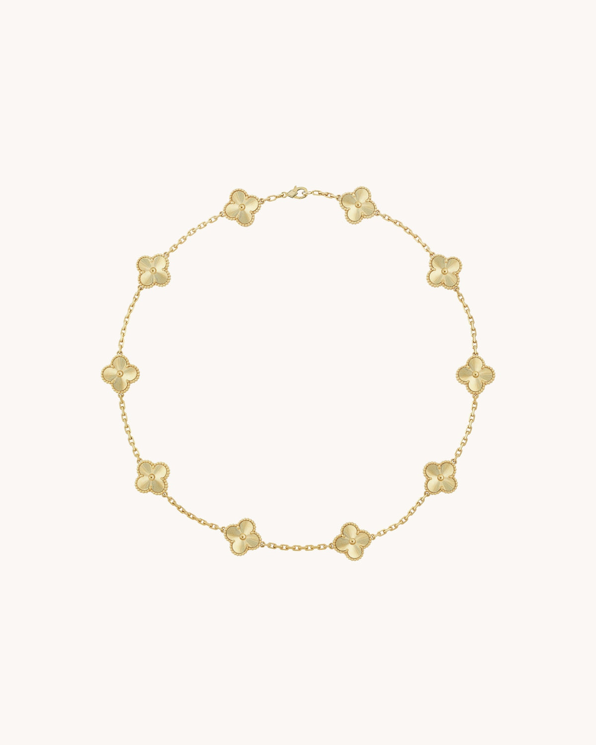 Mayceline Four Leaf Clover Necklace, 10 Motifs — 18K Yellow Gold — image 1