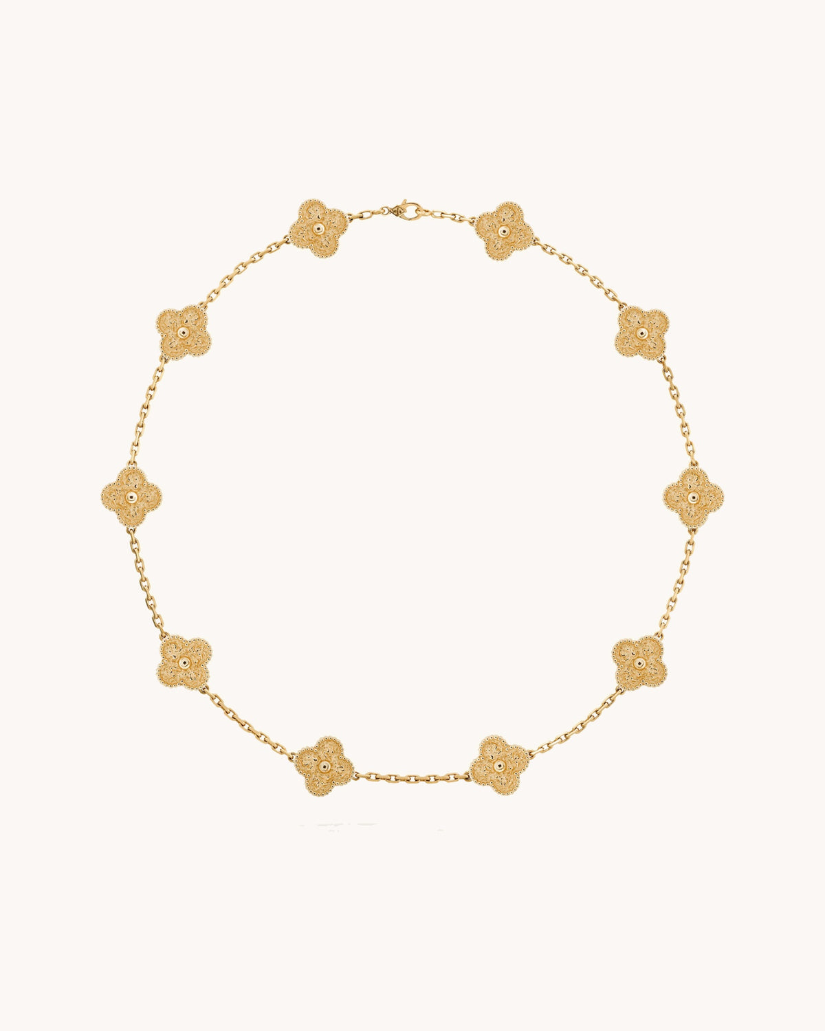CLOVER | 10 Motive Gold Necklace