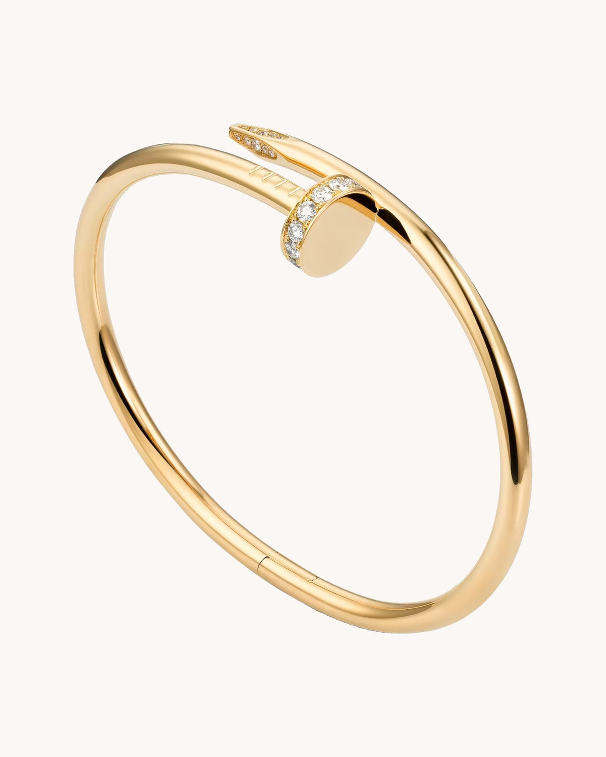 Mayceline Linéa Clou Bracelet, Classic Model, Diamonds — Diamond 18K Yellow Gold — image 1