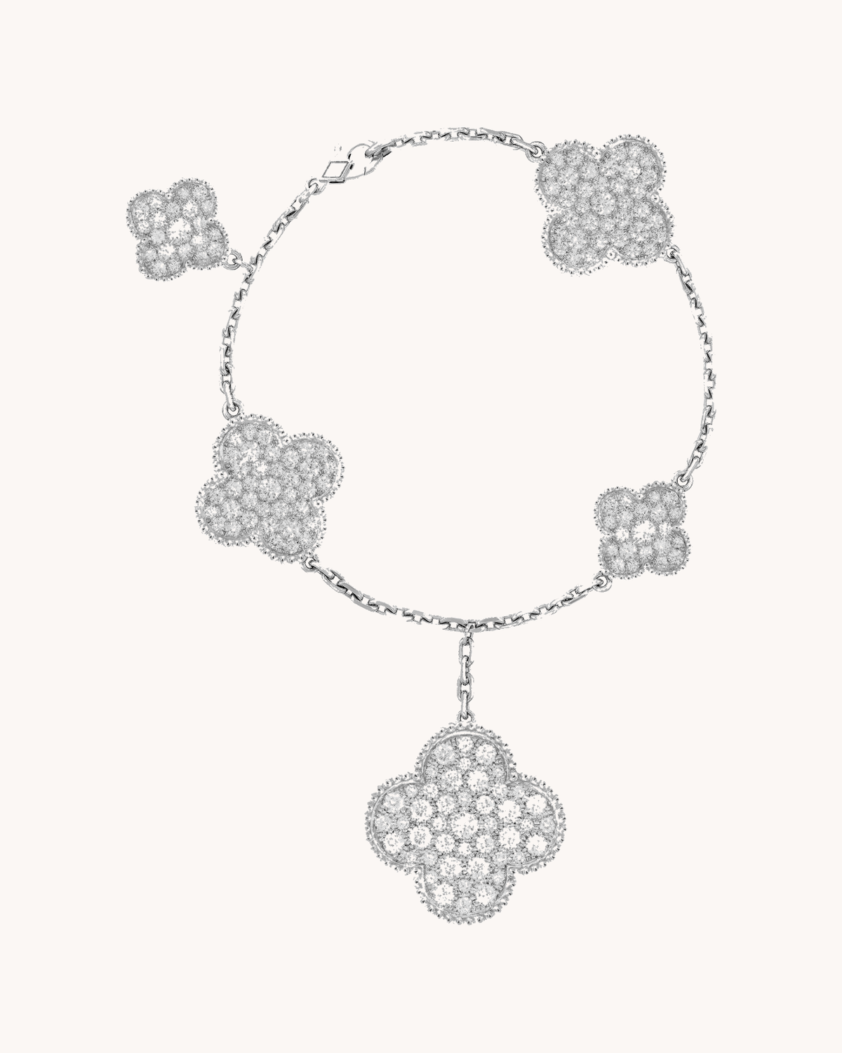 Mayceline Magic Bracelet, 5 Motifs — Diamond 18K White Gold