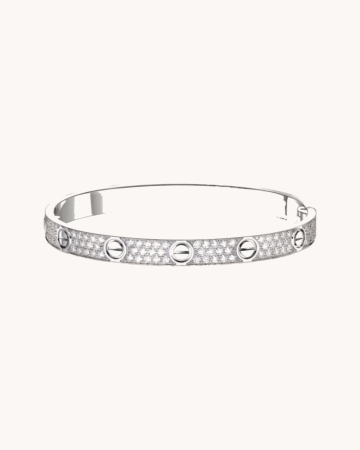 Mayceline Amour Bracelet, Classic Model, Paved — Diamond 18K White Gold — image 1