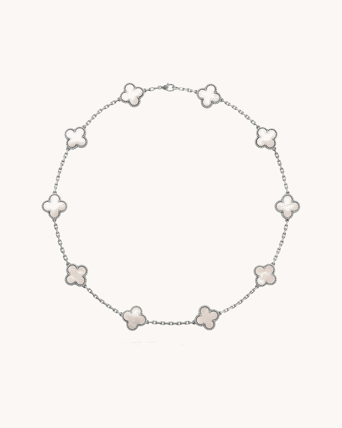 CLOVER | 10 Motive Silver Necklace