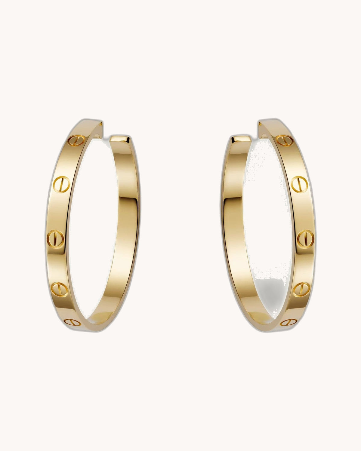 Mayceline Hoop Earrings – Large Model (Yellow Gold)
