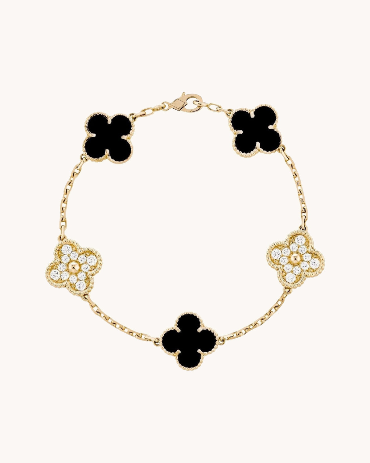 CLOVER | Golden Black Bracelet Prestige