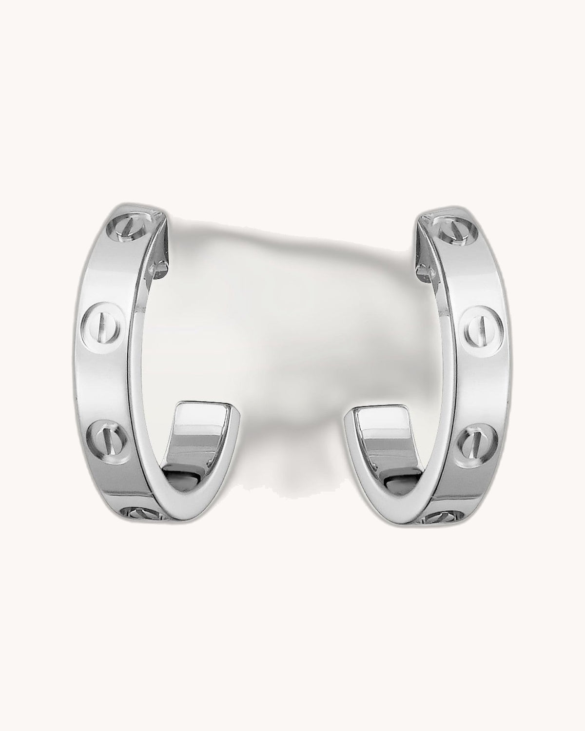 Mayceline Hoop Earrings – Small Model (White Gold)