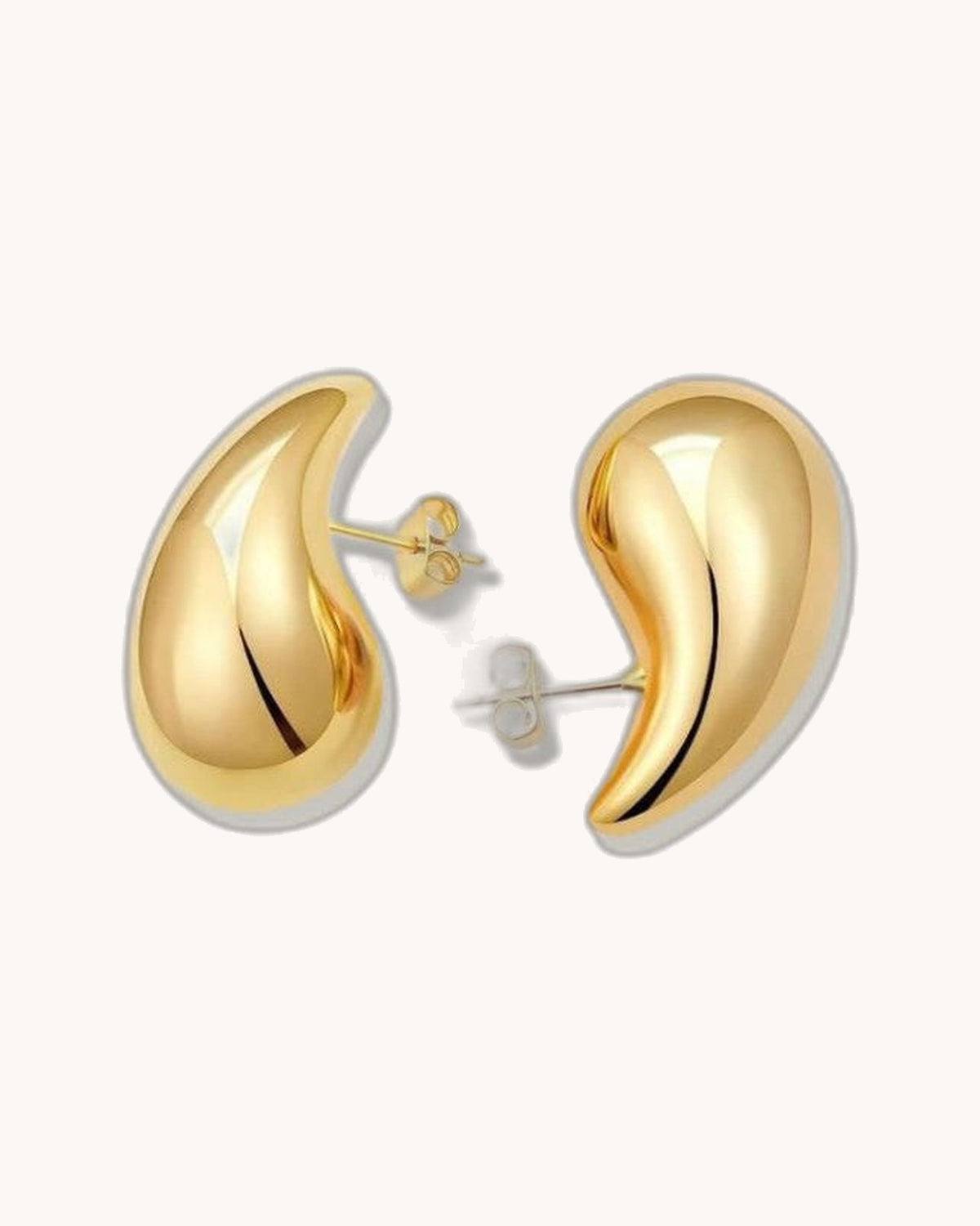 Sandra Teardrop Gold Earrings