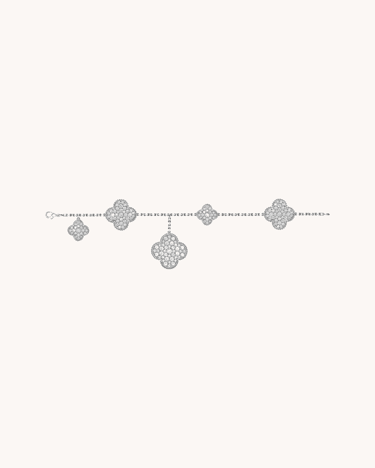 Mayceline Magic Bracelet, 5 Motifs — Diamond 18K White Gold