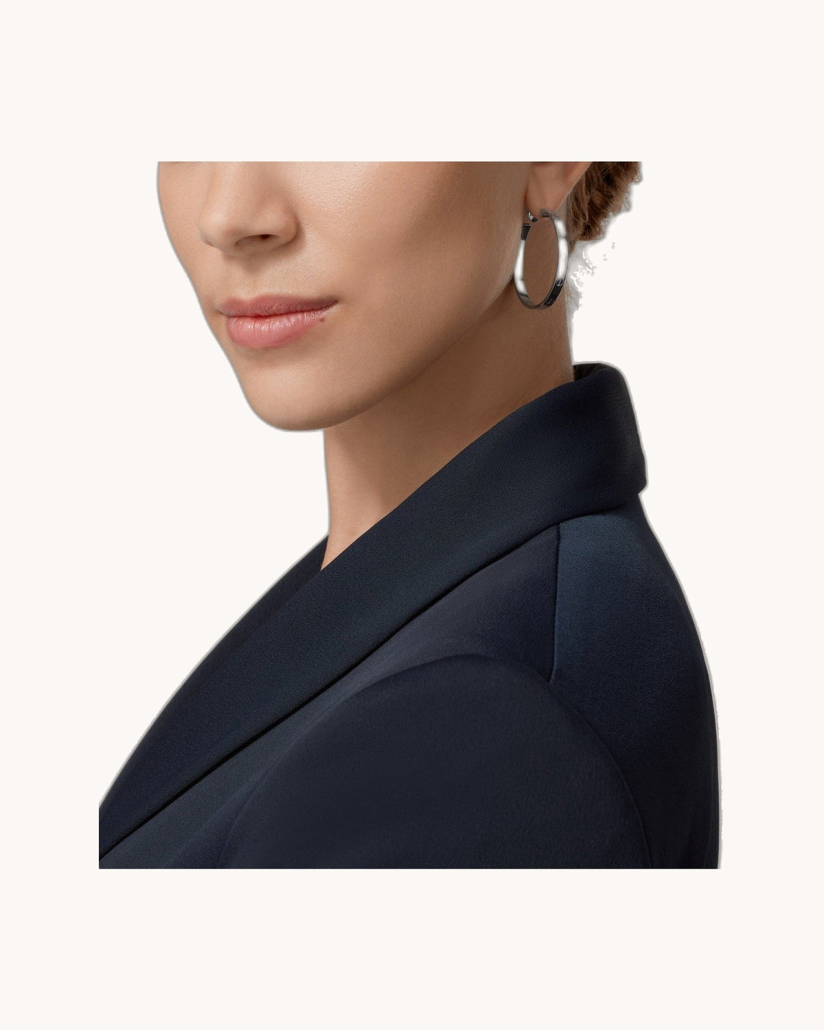 Mayceline Hoop Earrings – Large Model (White Gold)