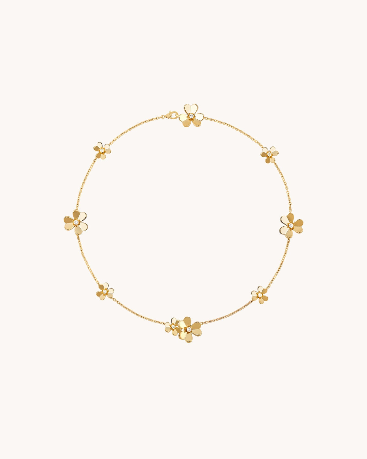 Mayceline Fleur de Lumière Necklace — 9 Flowers — 18K Yellow Gold — image 2