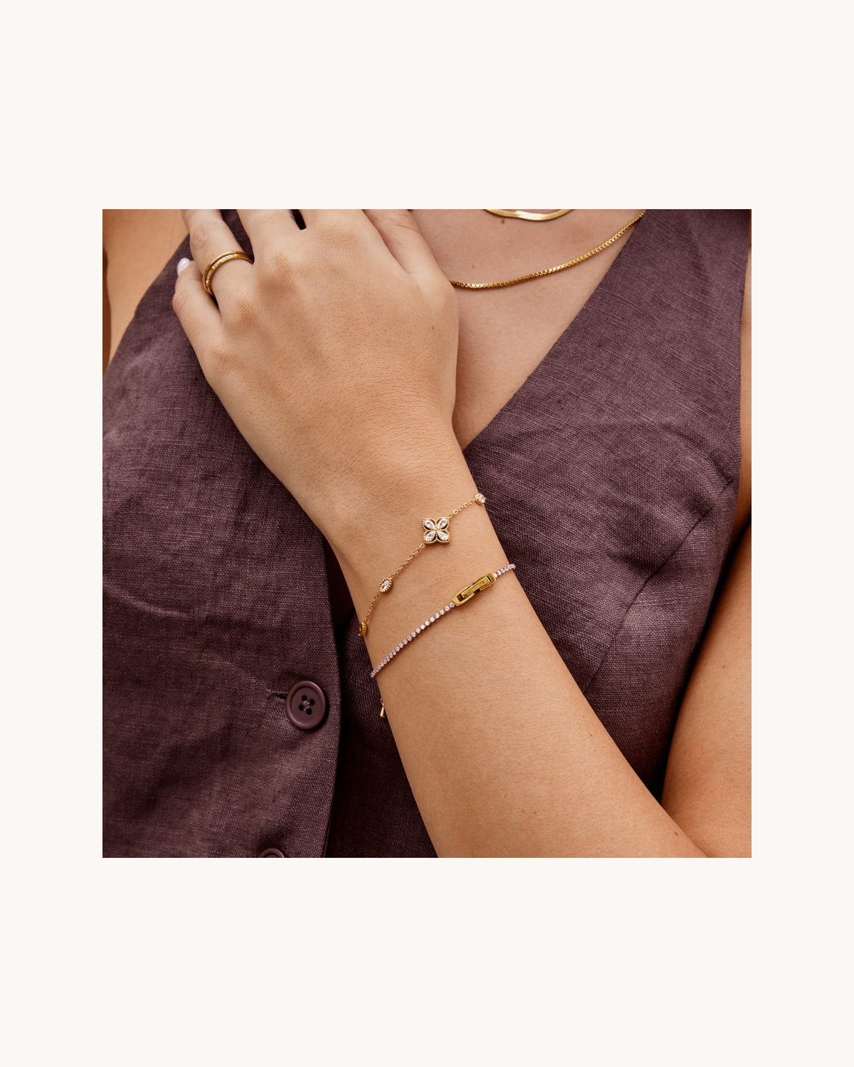 Clover | Crystal Bracelet