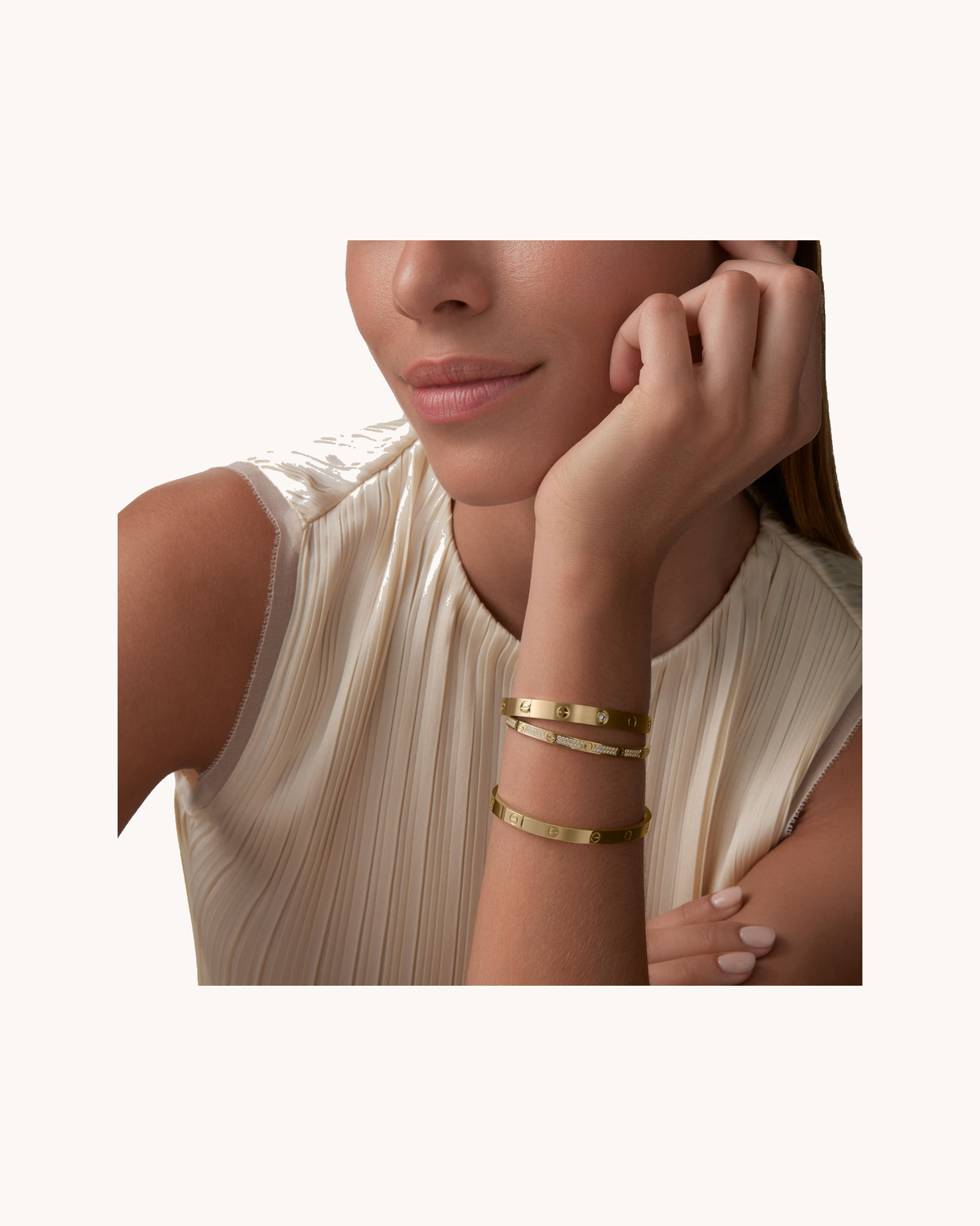 Mayceline Amour Bracelet, Medium Model — 18K Yellow Gold