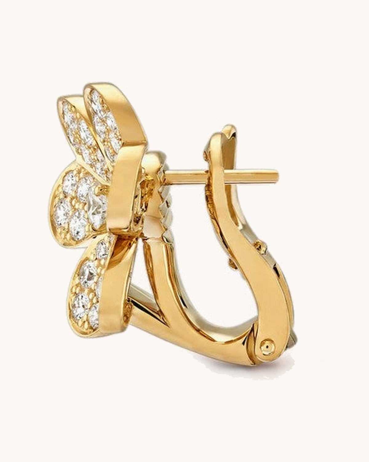 Mayceline Fleur de Lumière Earrings — Diamond 18K yellow gold