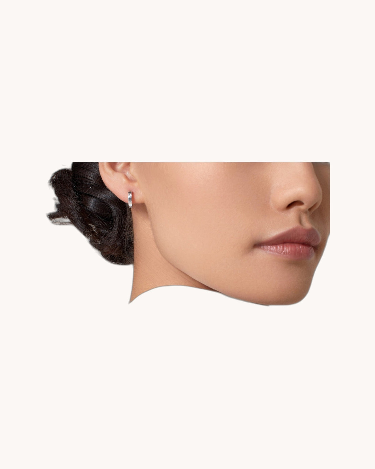 Mayceline Hoop Earrings – Small Model (White Gold)