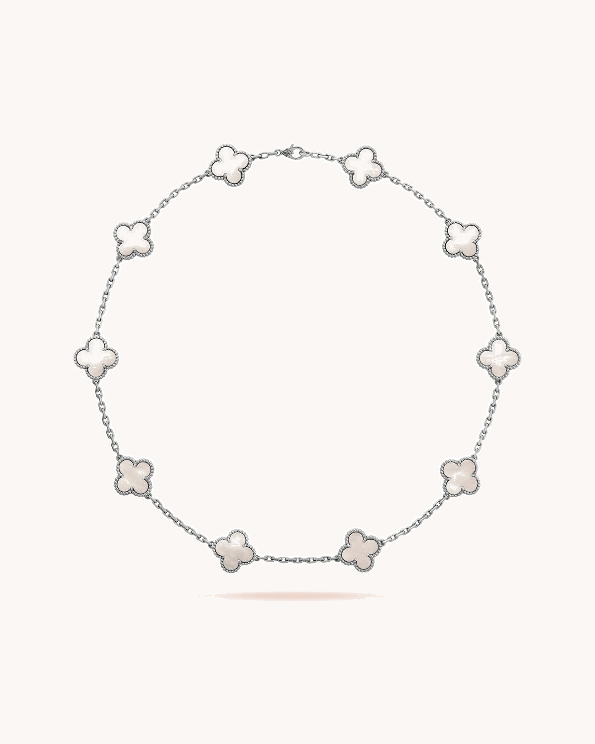 CLOVER | 10 Motive Silver Necklace