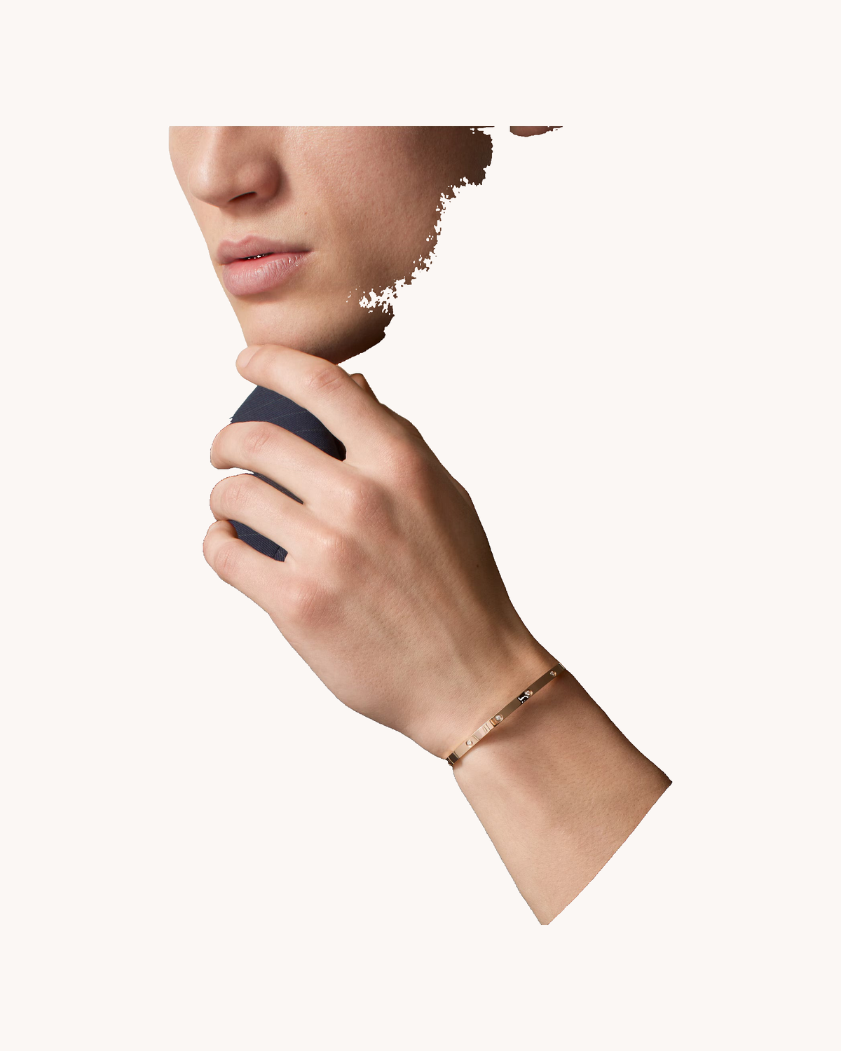 Mayceline Amour Bracelet - Small Model, 10 Diamonds — Rose Gold