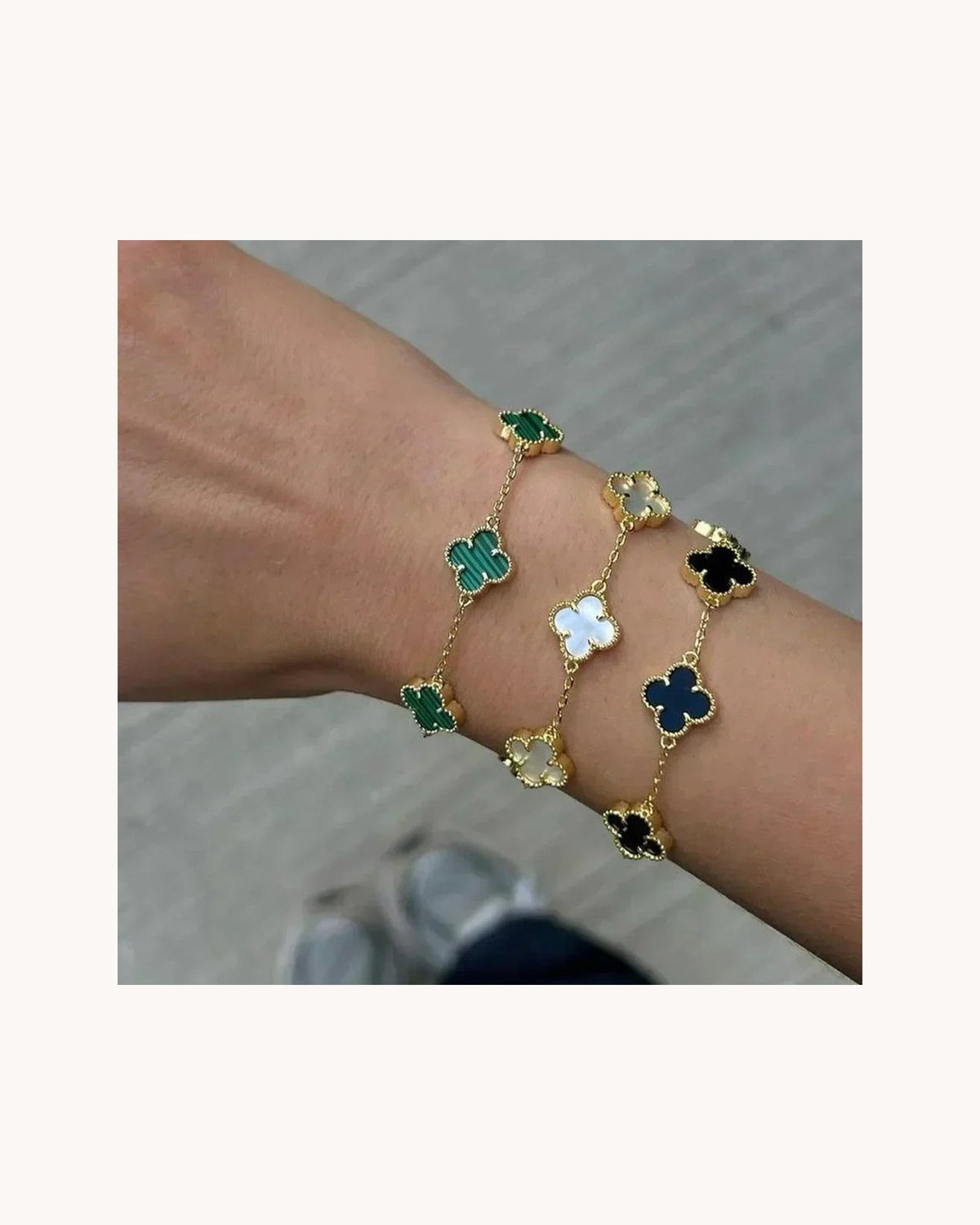 3-Piece Clover Bracelet Set