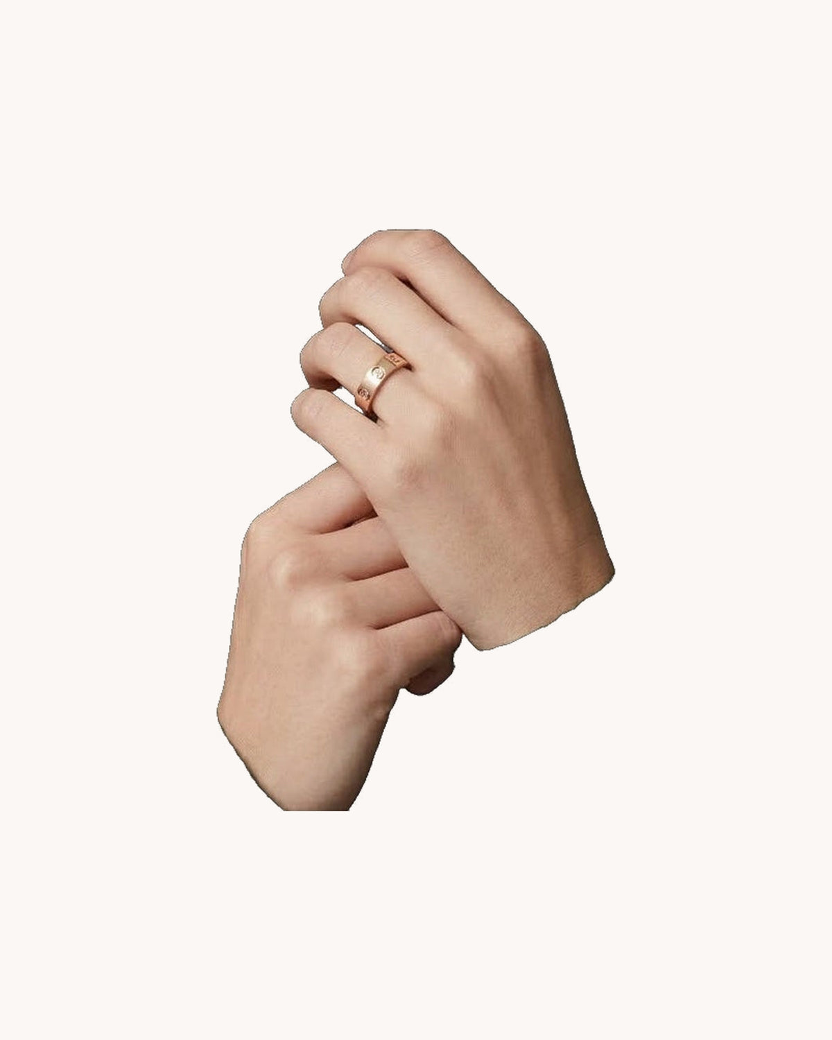 Mayceline 3 Diamonds Ring — Rose Gold