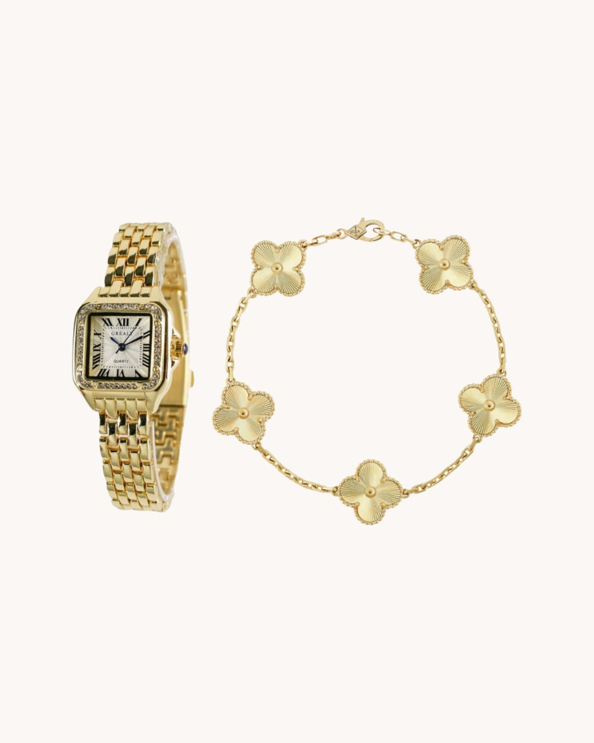 2-Piece Watch Bracelet Set "Sofia"