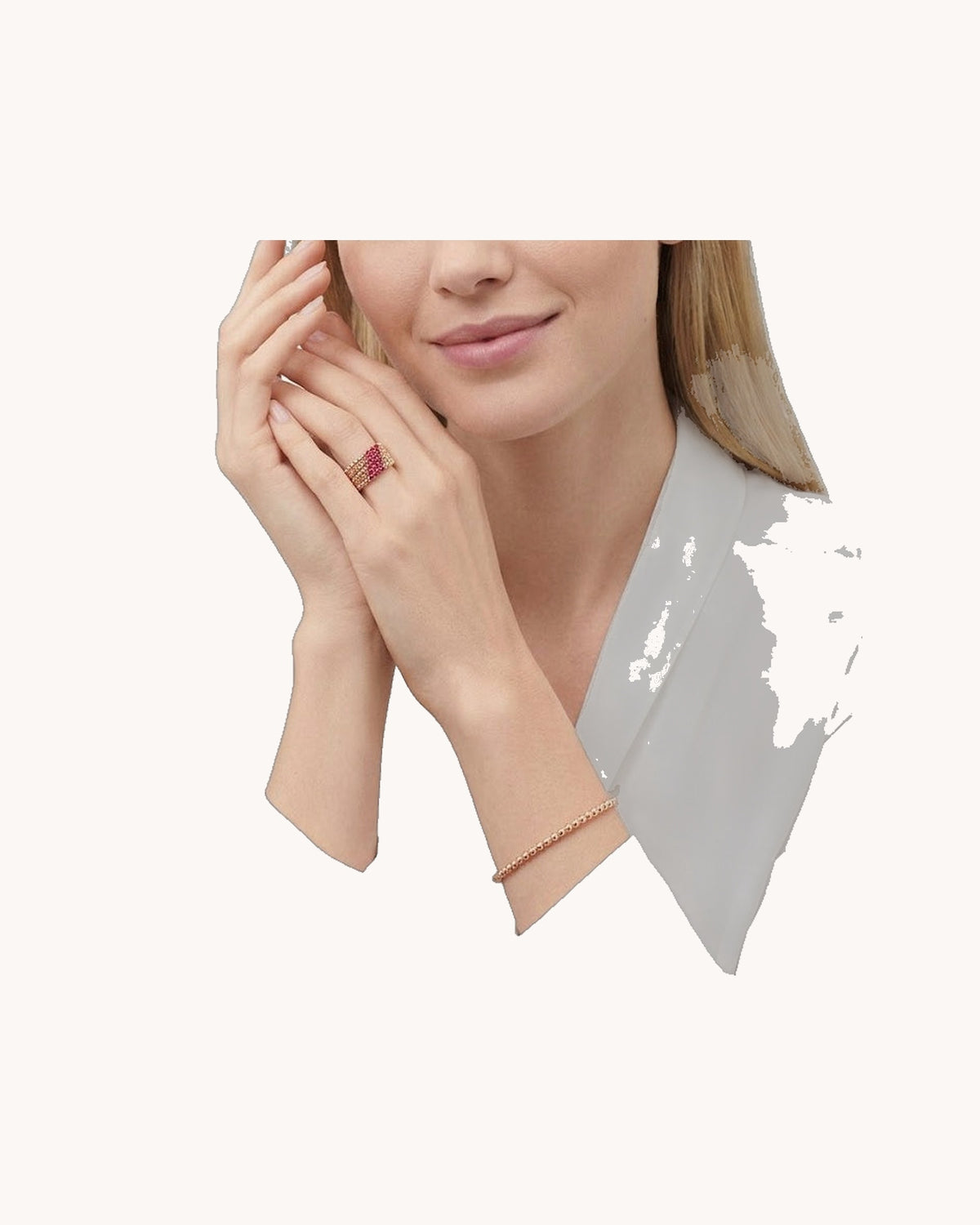 Mayceline Mille Pearls Bracelet — 18K Rose Gold — image 2