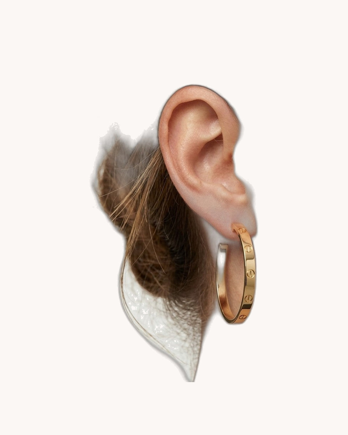 Mayceline Hoop Earrings – Large Model (Yellow Gold)