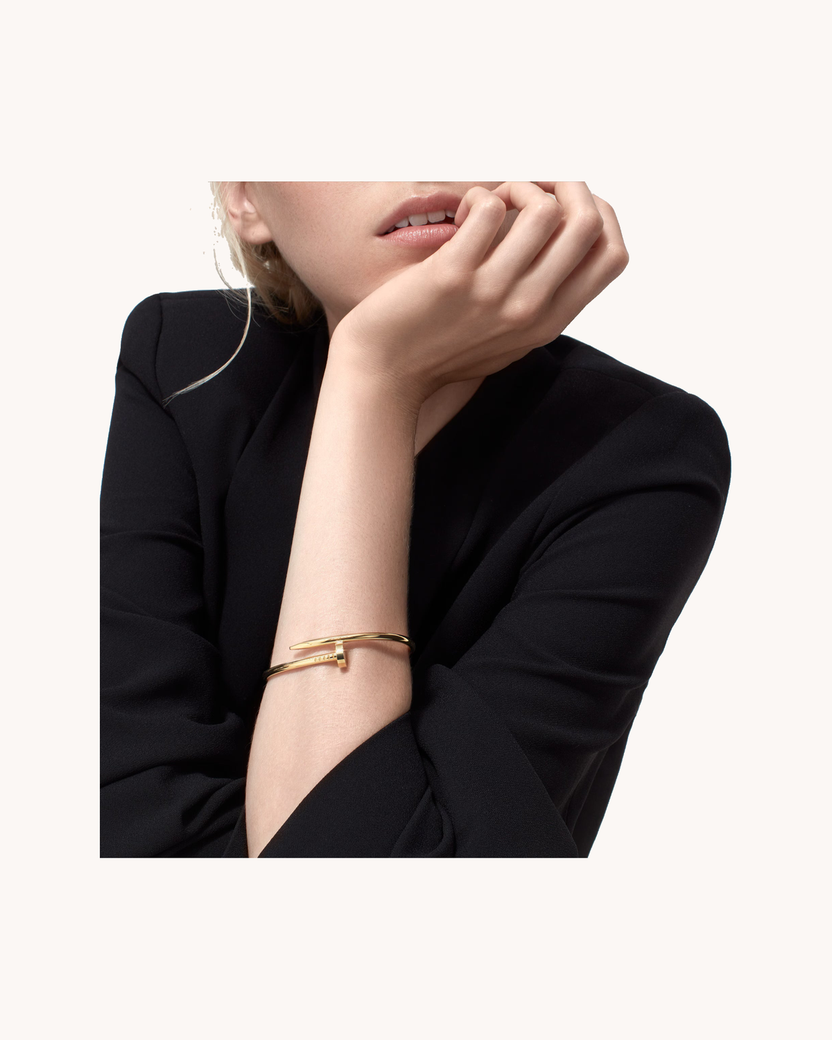 Mayceline Linéa Clou Bracelet, Classic Model — 18K Yellow Gold