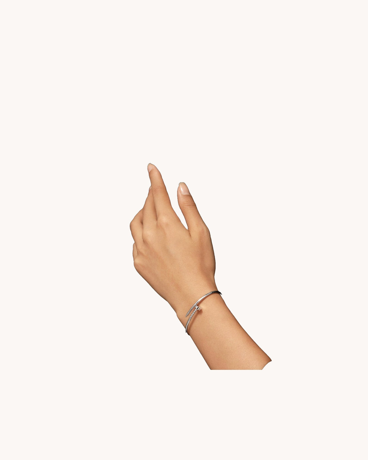 Mayceline Linéa Clou Bracelet, Small Model — 18K White Gold — image 2