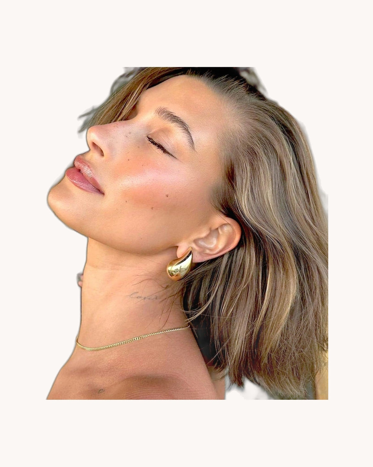 Sandra Teardrop Gold Earrings