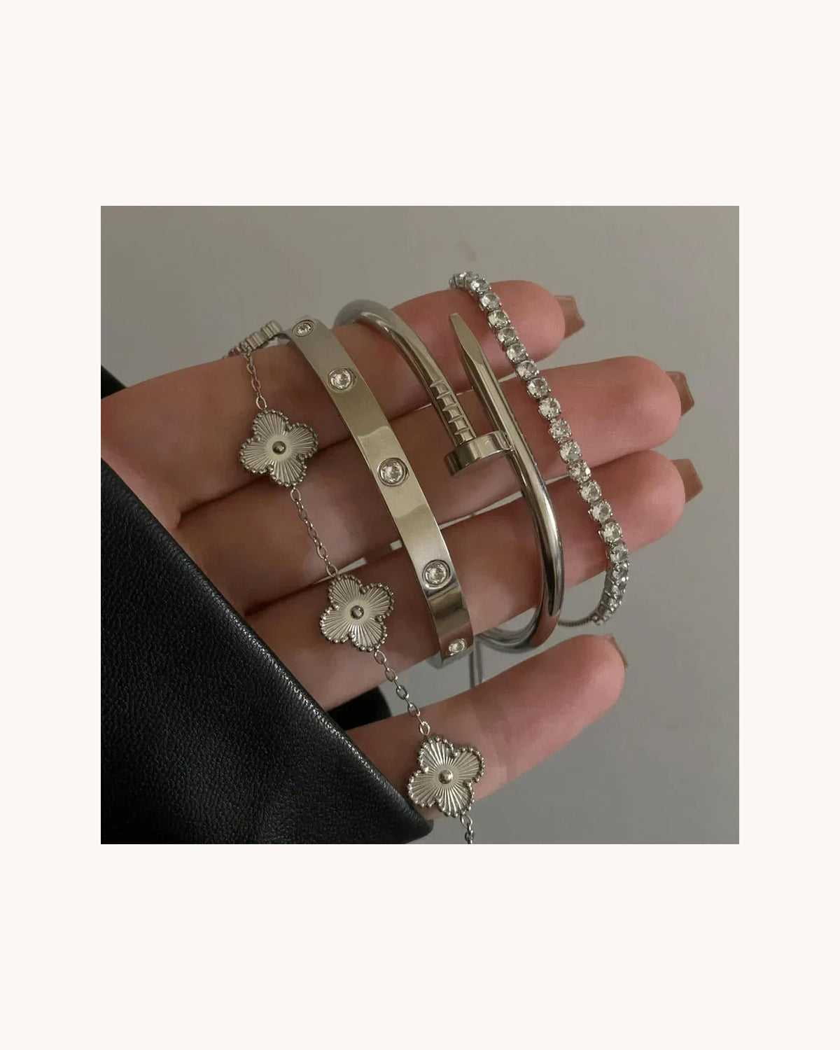 4-Piece Bracelet Set "Silvio"