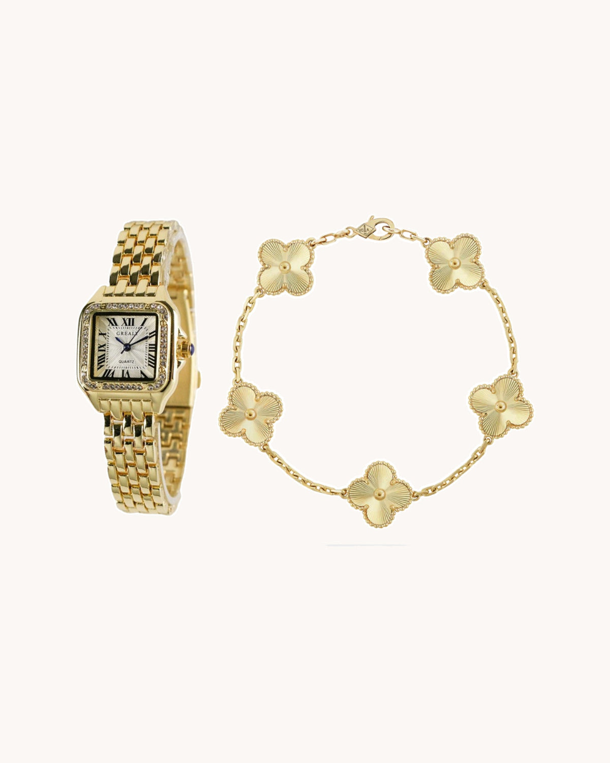2-Piece Watch Bracelet Set "Sofia"
