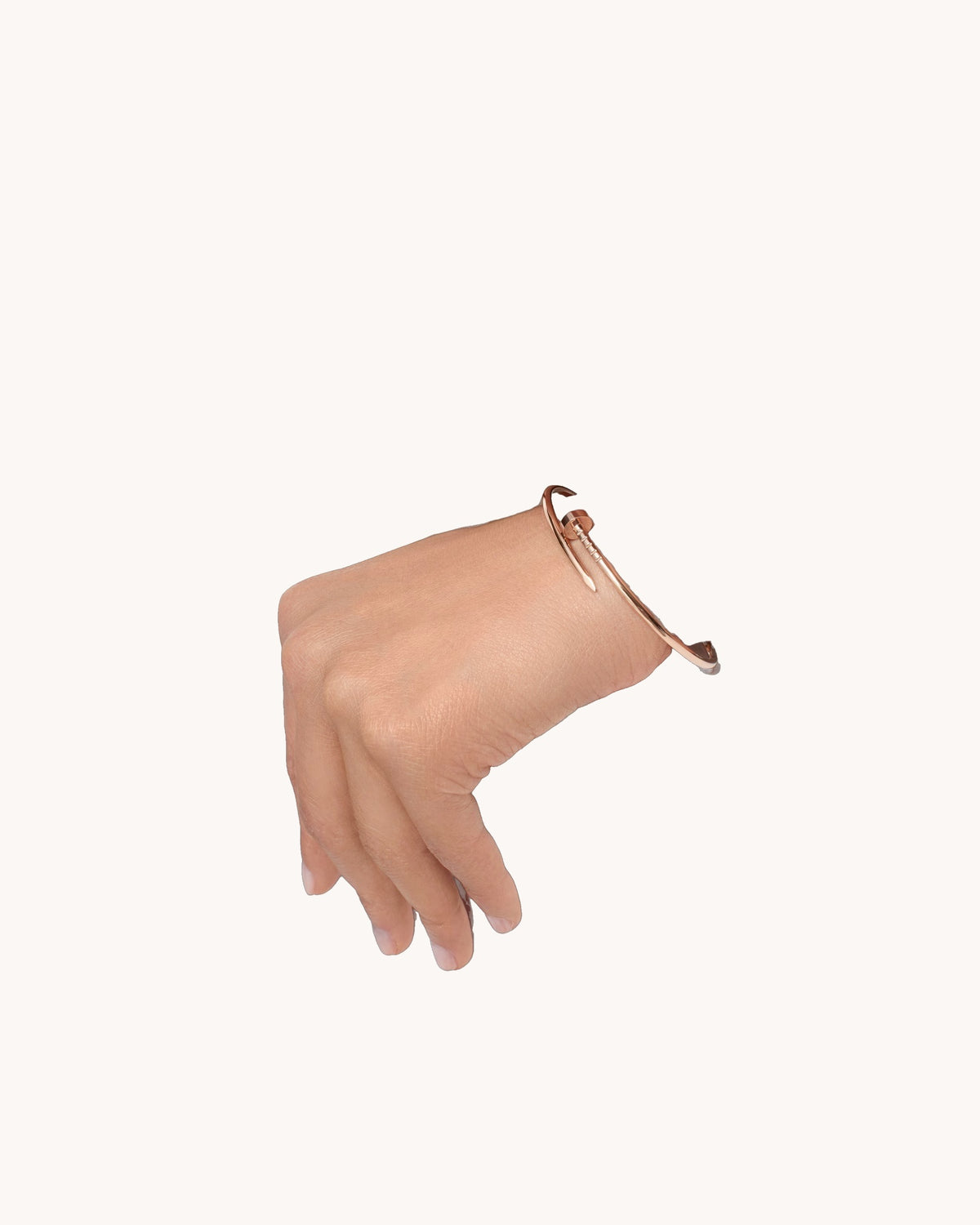 Mayceline Linéa Clou Bracelet, Small Model — Rose Gold — image 3