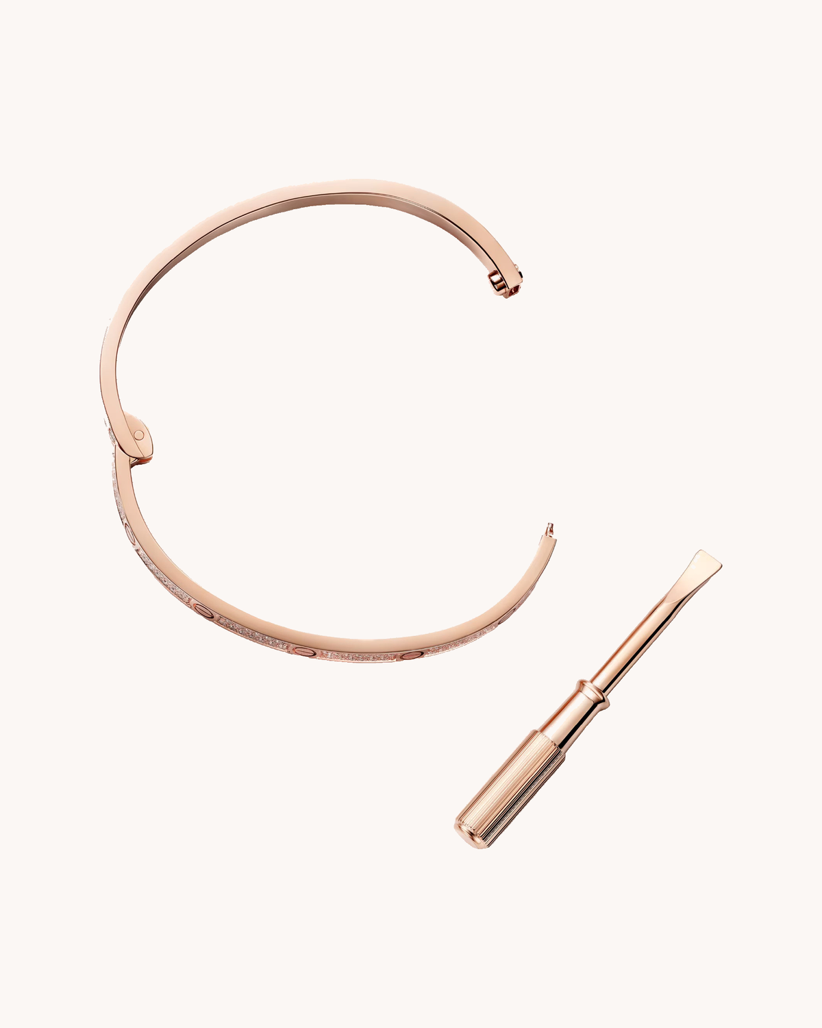 Mayceline Amour Bracelet - Classic Model, 10 Diamonds — Rose Gold