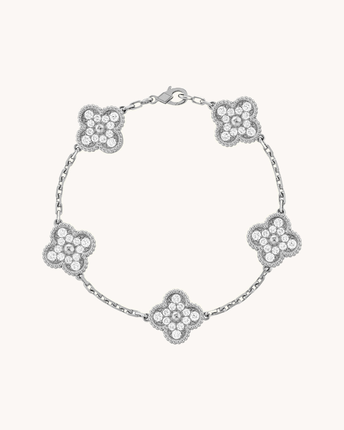 CLOVER | Black/Silver Bracelet Prestige