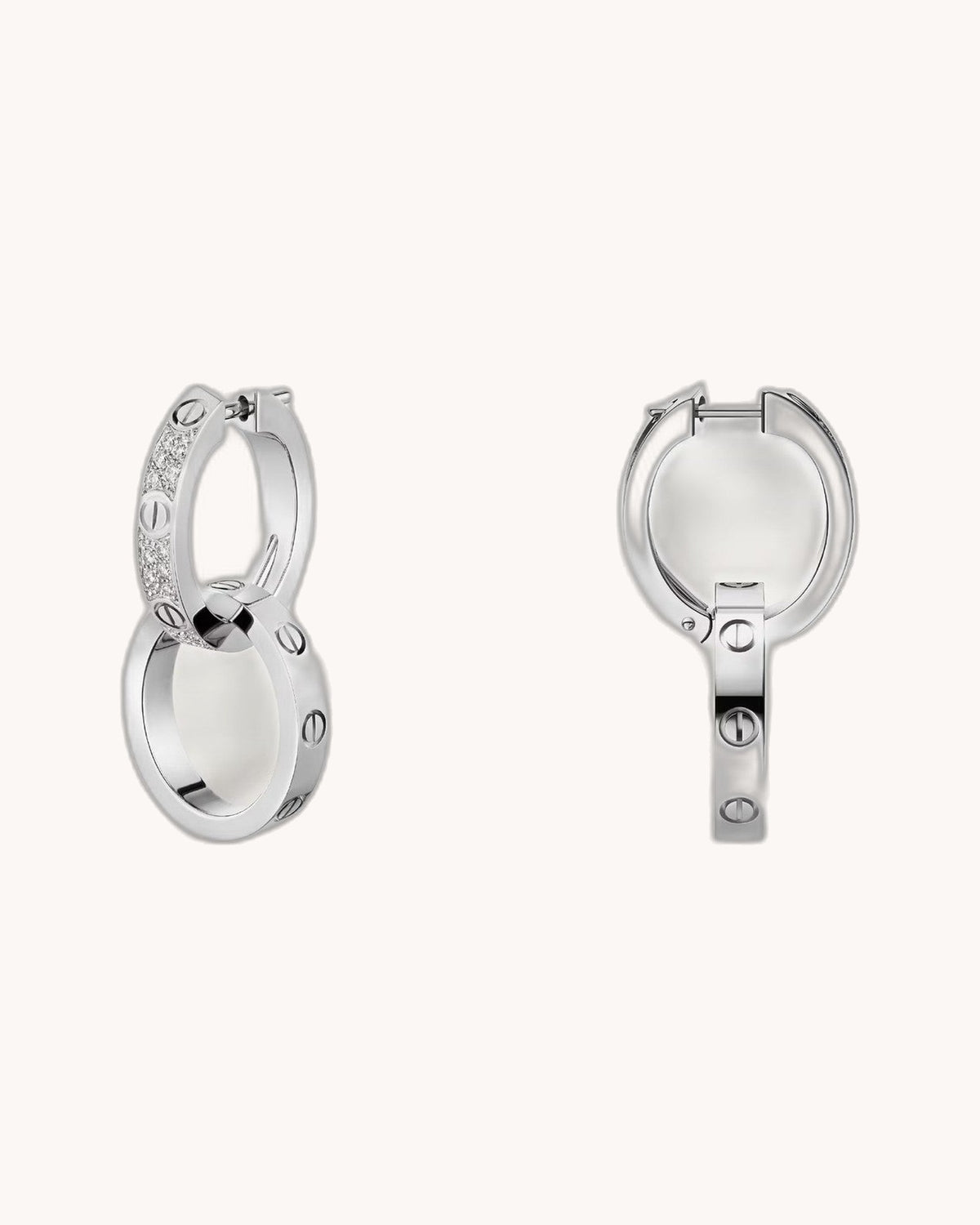 Mayceline Multiware Earrings – Small Model (White Gold)