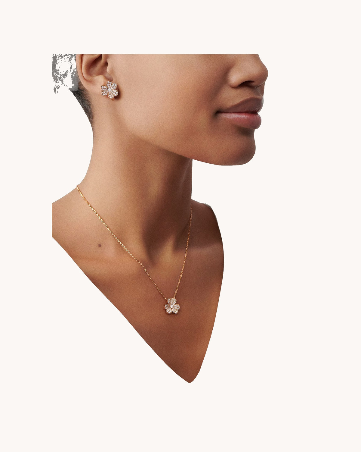 Mayceline Fleur de Lumière Necklace — Diamond 18K Yellow Gold — image 3