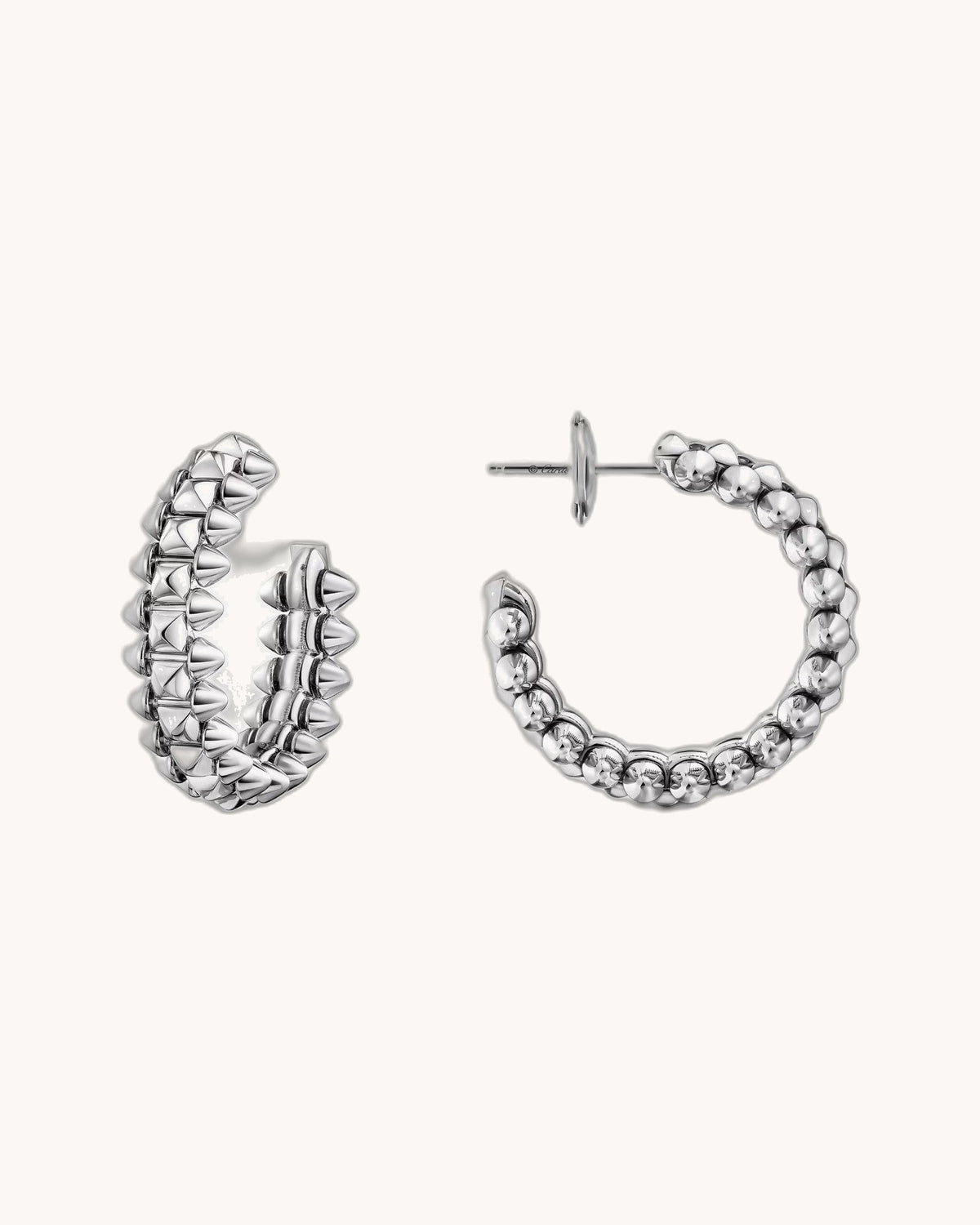 Mayceline Heurt Hoop Earrings – Small Model (White Gold)