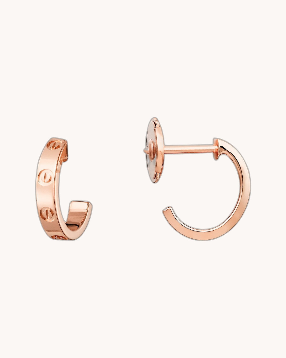 Mayceline Hoop Earrings – Small Model (Rose Gold)