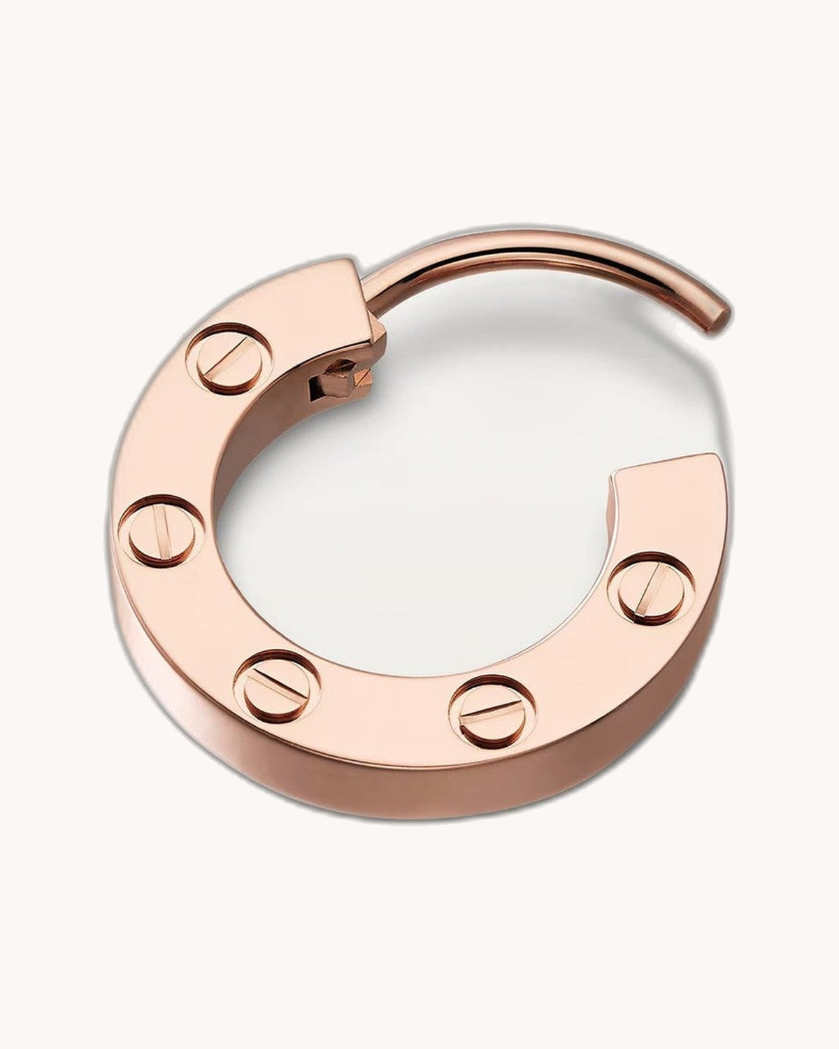 Mayceline Hoop Classic Earrings – Small Model (Rose Gold)