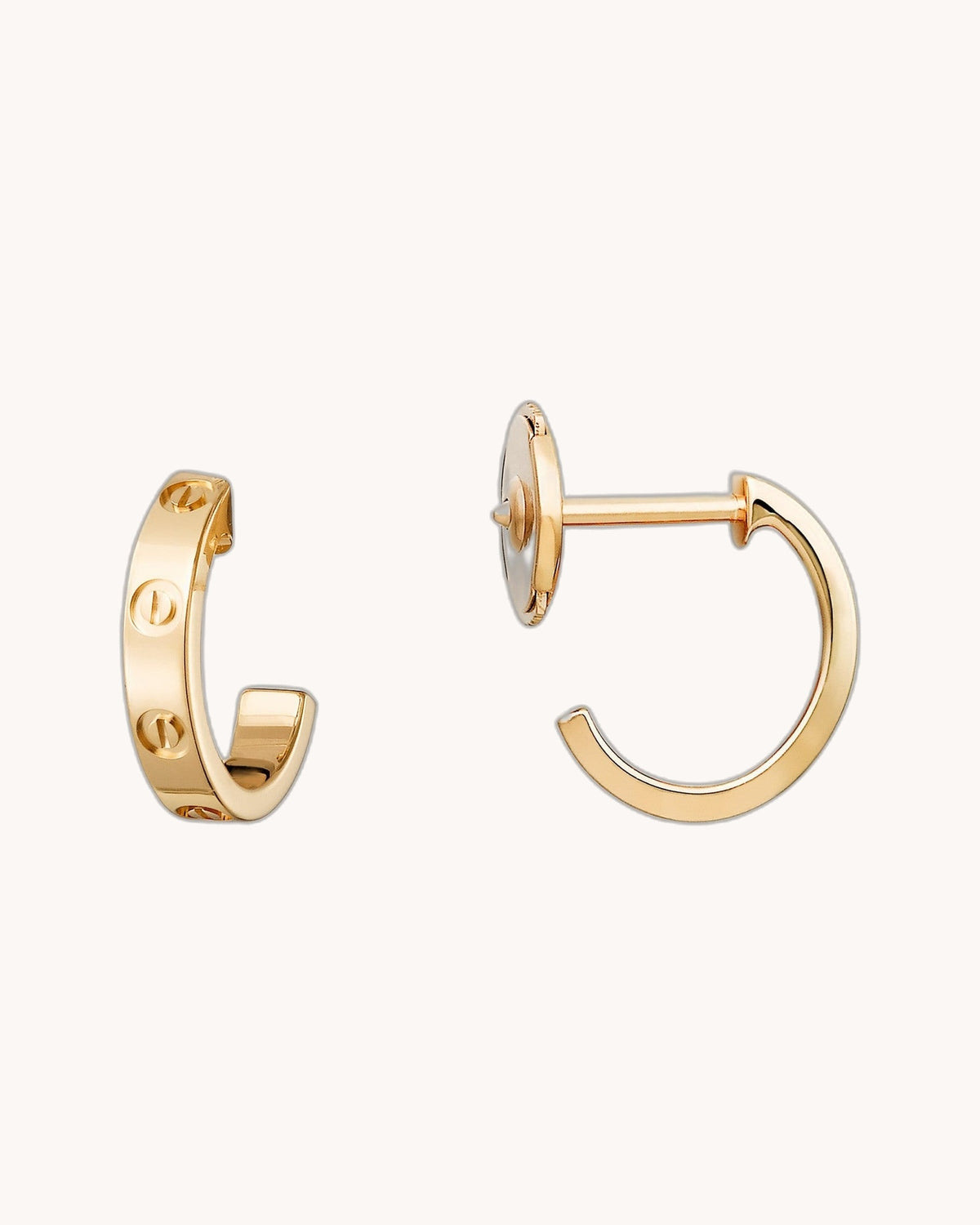 Mayceline Hoop Earrings – Small Model (Yellow Gold)