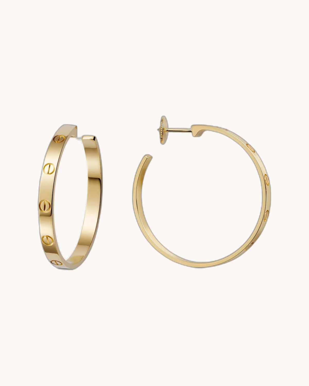 Mayceline Hoop Earrings – Large Model (Yellow Gold)