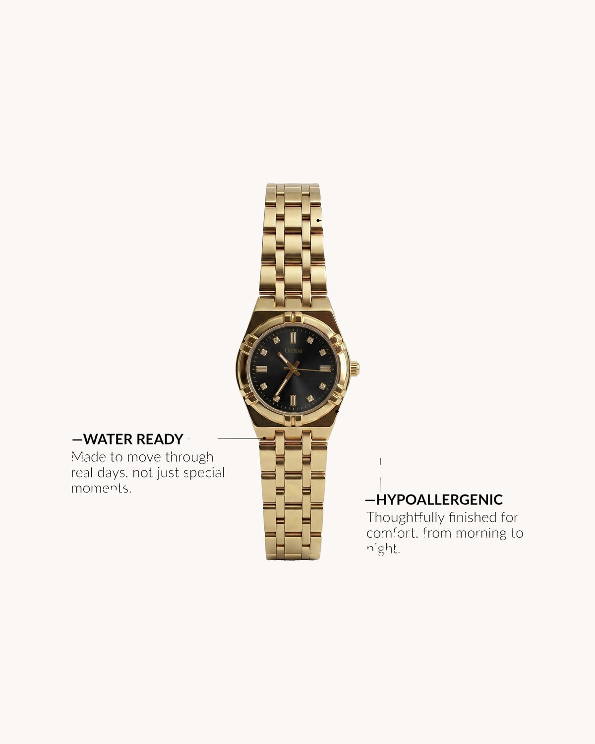 Mayceline Elara Watch — Gold Noir — image 3